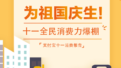 支付宝发布十一消费报告：湖北人多放1天假，消费多1成