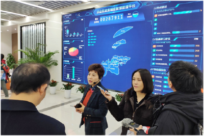 企业家、学生记者走进武汉市洪山新政务中心 感受“家”温暖 加速度