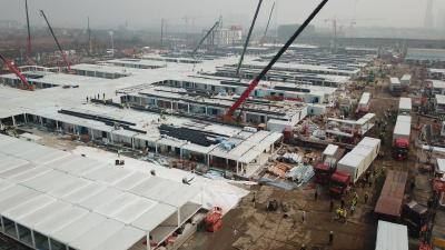雷神山医院最新战报！冲刺建设最核心医技楼和病房