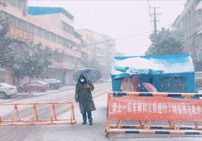 随州战“疫”一线：风雪中的坚守者