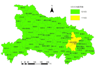 湖北更新市县疫情风险评估：武汉江岸区降为低风险