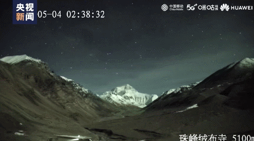 珠峰的星空，好美啊！