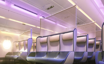英国推未来客机舱设计 可用紫外线“杀死”病毒