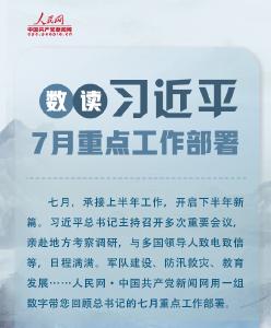 一图速览习近平总书记7月重点工作部署