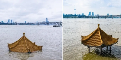 江水落了！快看，熟悉的武汉地标回来了