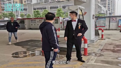 仅隔七八米！武汉一加油站旁燃气泄漏起火，站长“逃婚”赶回现场