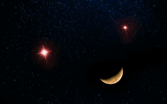 “双星伴月”+“红眼笑脸”，今晚精彩天象你想跟谁一起看？