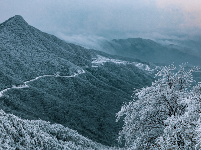 冬日随州大洪山 雾凇似仙境