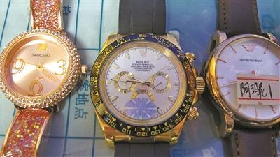 “知名品牌手表”售价两千元一块？全都是假货！
