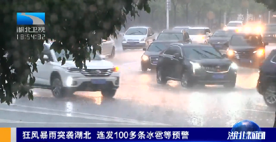 狂风暴雨突袭湖北 连发100多条冰雹等预警