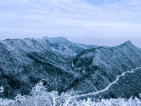 冬日随州大洪山 雾凇似仙境