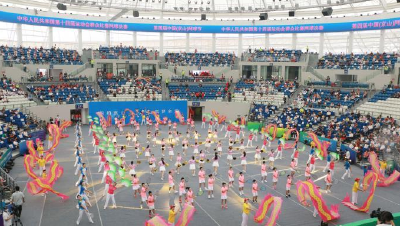 全运会群众比赛网球决赛在湖北京山开幕