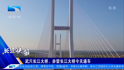 武穴长江大桥、赤壁长江大桥今天通车