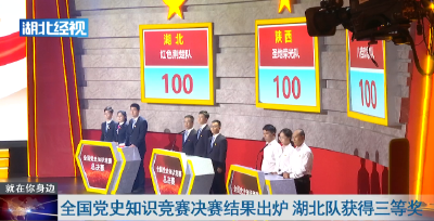 全国党史知识竞赛决赛结果出炉 湖北队获得三等奖