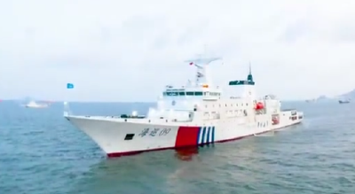 中国首艘万吨级海事巡逻船正式列编！