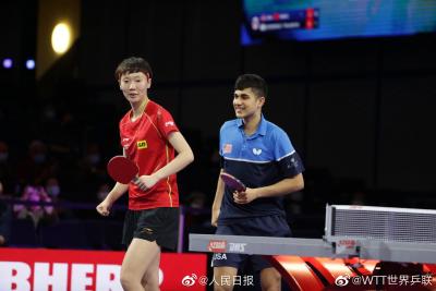 首战告捷！中美混双组合迎来休斯敦世乒赛开门红
