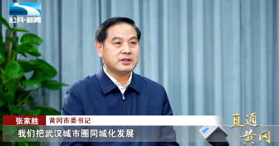 直通黄冈 | 对话黄冈市委书记张家胜：四大举措打造武汉同城化发展先行区