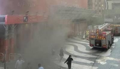 独家视频 | 香港铜锣湾世贸中心突发大火 受伤人数增至12人