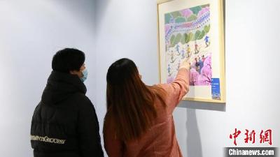 画笔绘制冬奥景 沪上农民画家迎冬奥 