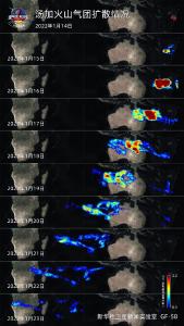 卫星监测：汤加火山气团已扩散至非洲大陆西侧