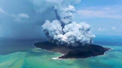 美国宇航局科学家：汤加火山爆发相当于10兆吨TNT炸药威力