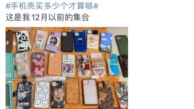 手机壳买多少个才算够？网友回答亮了