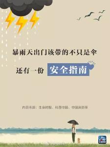 雨天出行，请收下这份出行安全指南！              