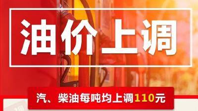 今晚24时油价上调，加满一箱油将多花4.5元