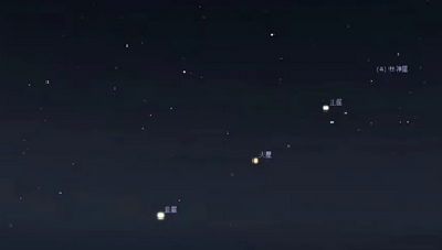 4月24日至28日天宇将连续上演“四星连珠伴月”