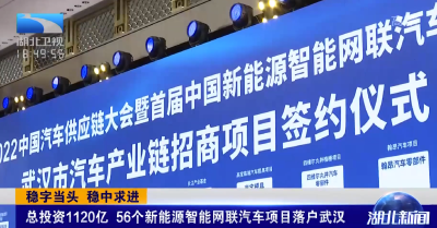 总投资1120亿！56个新能源智能网联汽车项目落户武汉