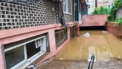 首尔暴雨 残疾家庭3人在半地下室溺亡