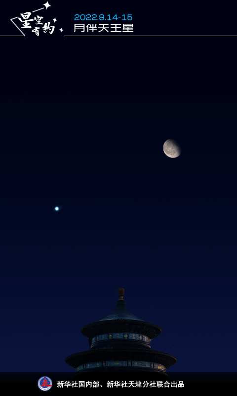 就在今晚！月球将与天王星“相遇”