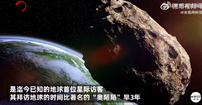 地球首位已知星际访客确认！比“奥陌陌”早3年拜访地球！