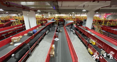 “双十一”快递如何快速分拣中转？记者第一视角带你揭秘→