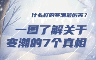 什么样的寒潮最厉害？一图了解关于寒潮的7个真相