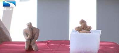 湖北首次发布史前4000年前陶塑《冥想者》《母与子》