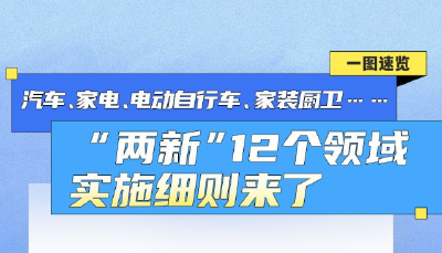 汽车、家电、电动自行车、家装厨卫……“两新”12个领域实施细则来了