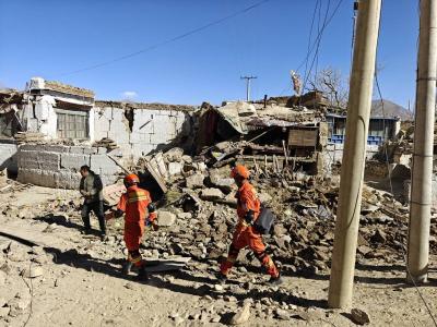 西藏定日县地震造成126人遇难 受灾群众达6.15万名