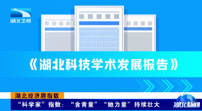 湖北经济趣指数 | “科学家”指数：“含青量”“她力量”持续壮大