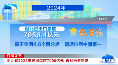 权威发布 | 湖北省2024年进出口超7000亿元 再创历史新高