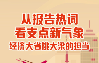 从报告热词看支点新气象丨经济大省挑大梁的担当