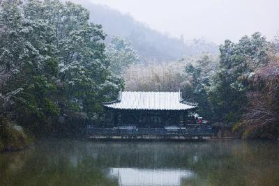 古隆中被雪 “圈粉”，皑皑雪韵奏响春日恋歌