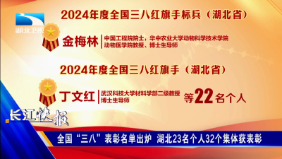 全国“三八”表彰名单出炉 湖北23名个人32个集体获表彰