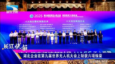 湖北企业在第九届世界无人机大会上斩获六项殊荣