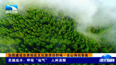 加快建设世界知名文化旅游目的地·去山海找答案 | 恩施咸丰：呼吸“仙气” 人间清醒