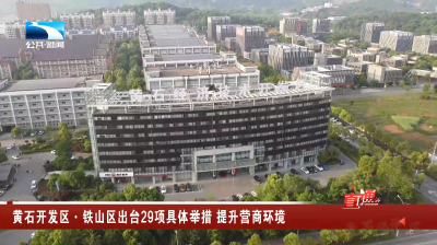 黄石开发区·铁山区出台29项具体举措 提升营商环境