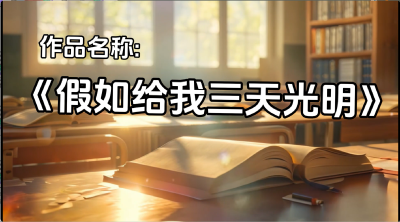 潜江市园林第一小学-《假如给我三天光明》-刘书雨