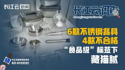 6款不锈钢餐具4款不合格 “食品级”标签下藏猫腻 | 长江云调查