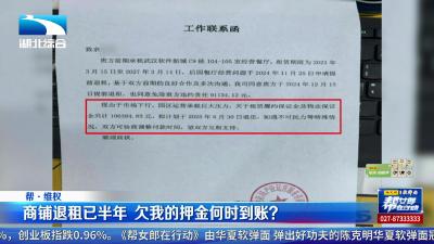 商铺退租已半年  欠我的押金何时到账？