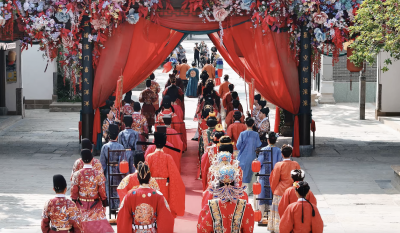 520孝感楚韵国风集体婚礼上演名场面，每一帧都是可触摸的文化浪漫！